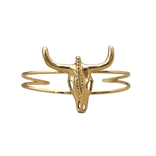 Brazalete Big Texas Dorado Acero Inoxidable