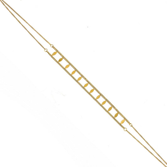 Choker Pipa Dorado Acero Inoxidable