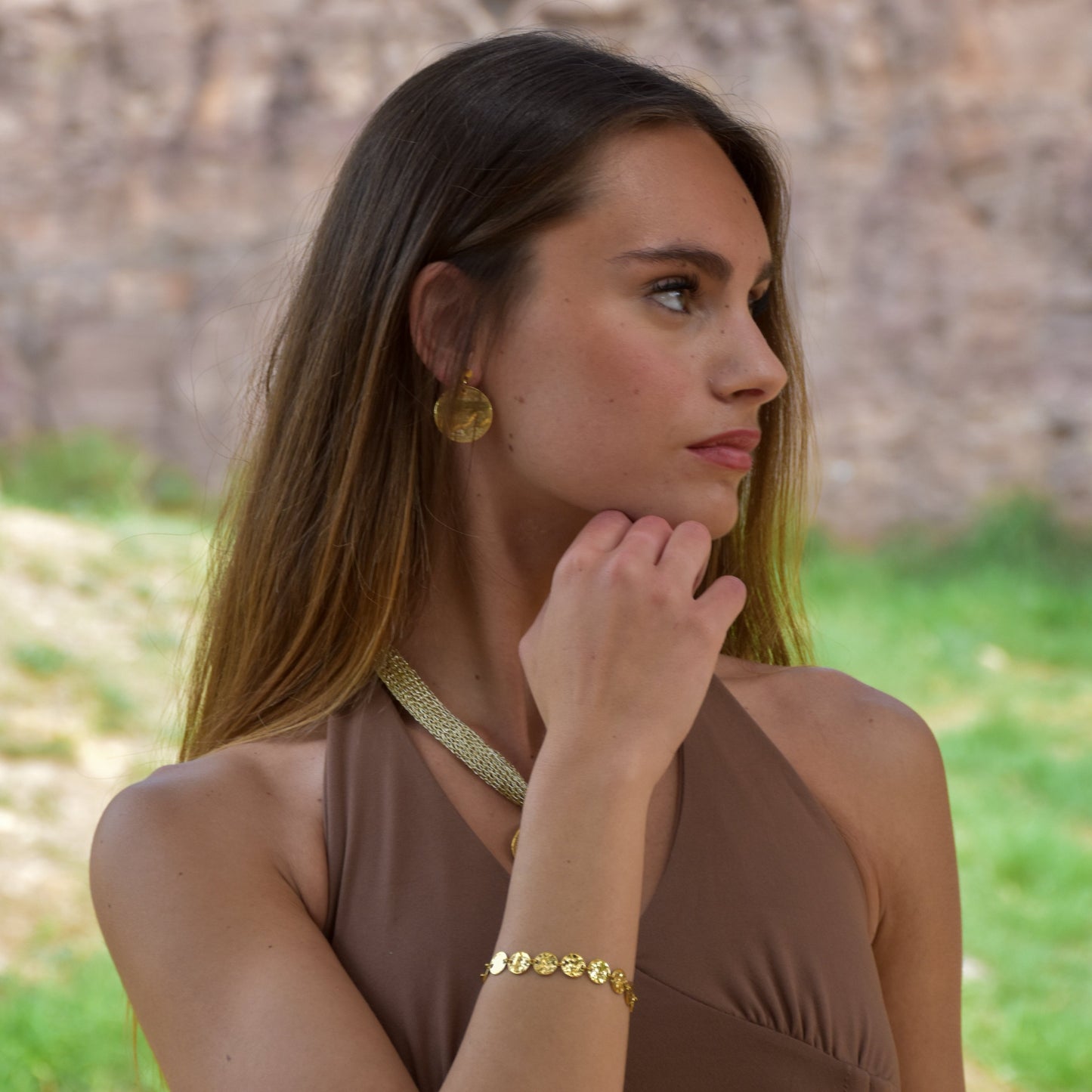 Pendientes Duara Oro 24 Kilates