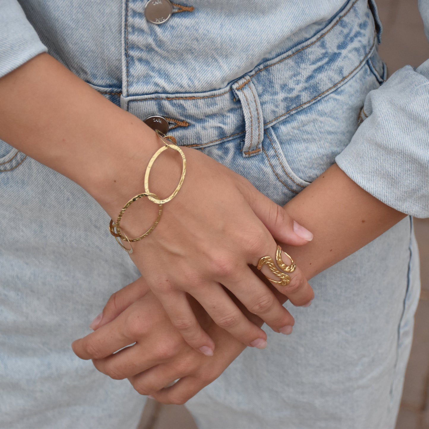 Pulsera Fidedigna Dorada Acero Inoxidable