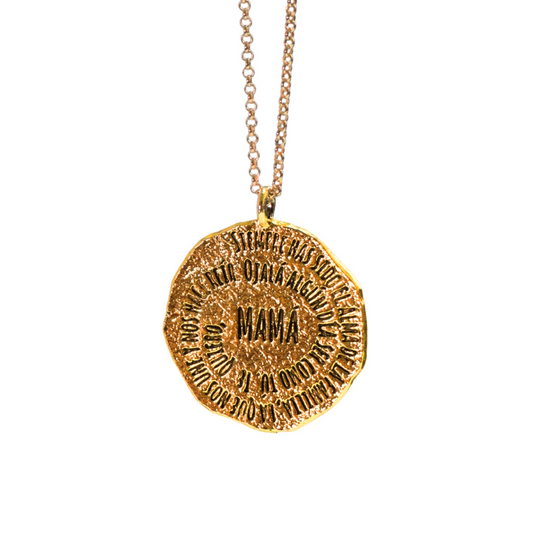 Collar Mamá Baño Oro