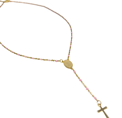 Collar Trini Rosario Rosa