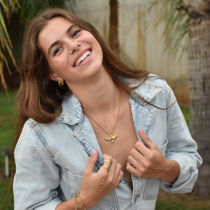 Collar Igol Dorado Acero Inoxidable