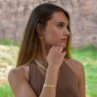 Pendientes Duara Oro 24 Kilates