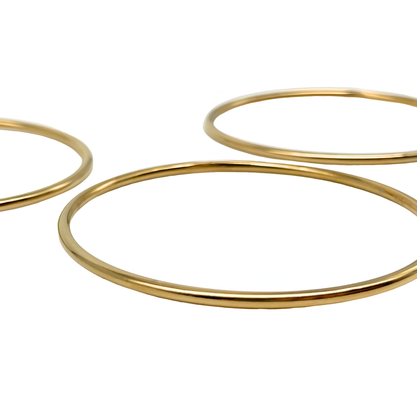 Pulseras Triplet Doradas Acero Inoxidable
