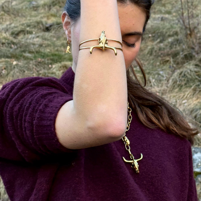 Brazalete Big Texas Dorado Acero Inoxidable