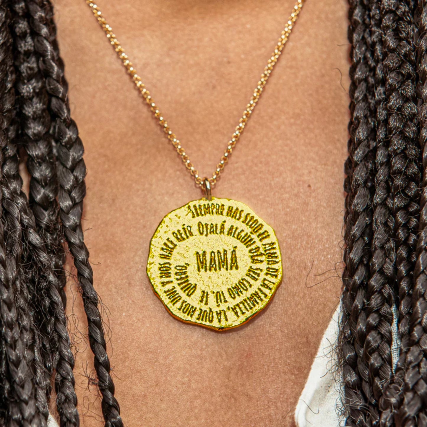 Collar Mamá Baño Oro